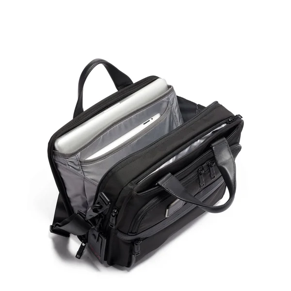 Tumi - Alpha 3 - Small Screen Expandable Laptop Brief Black
