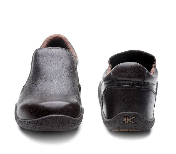 Kuru Footwear Men's Kivi Shoes in Espresso Brown Size 12.5 - Leather - Best Shoes for Plantar Fasciitis Heel Pain