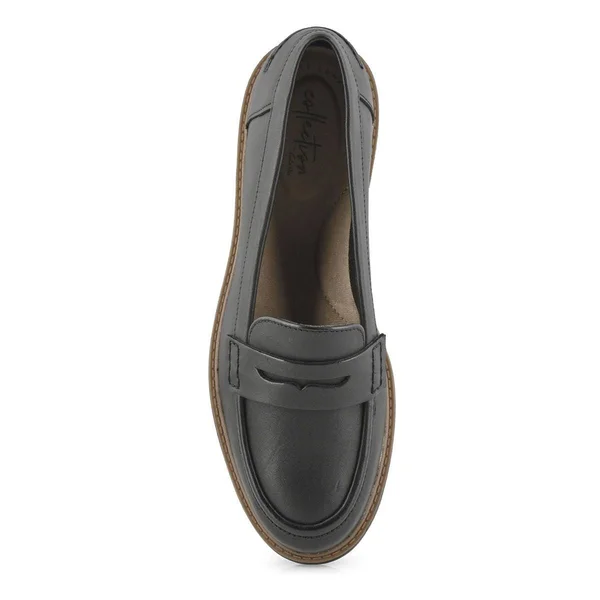 Clarks Women's Raisie Eletta Penny Loafer, Size: 8.5, Black