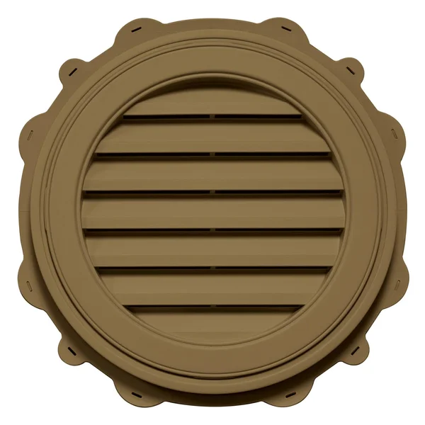 Mid America Round Vinyl Gable Vent - 22 inch - 352 Hazelnut by BuyMBS.com