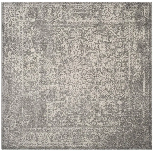 Evoke Rug - Silver/Ivory - 6&7x22x6&7x22 Square - Safavieh