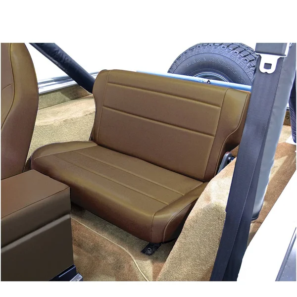 Rugged Ridge 13462.07 Fold and Tumble Rear Seat Nutmeg Jeep Wrangler