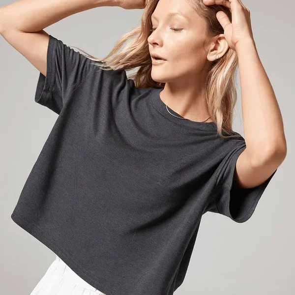 Allbirds Women's TrinoXO Tee - Relaxed Fit - Natural Grey, Size Xs