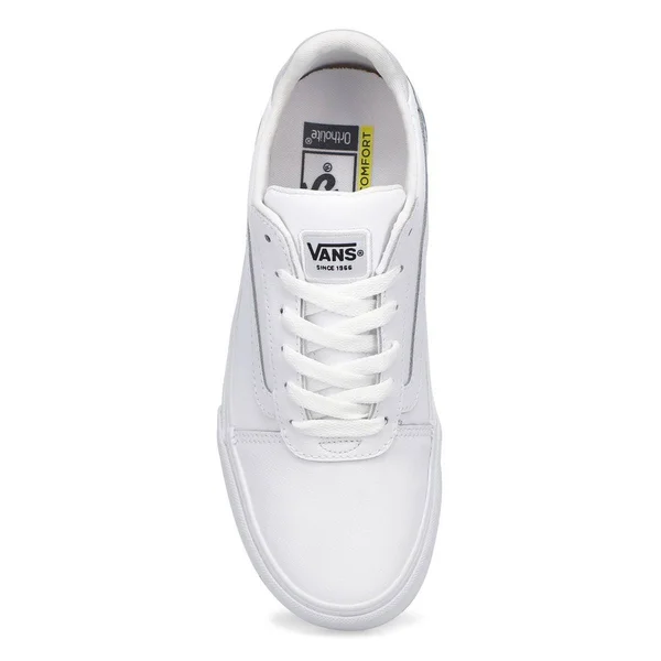 Vans Ward Deluxe Leather White Women's Shoes - Size: 6