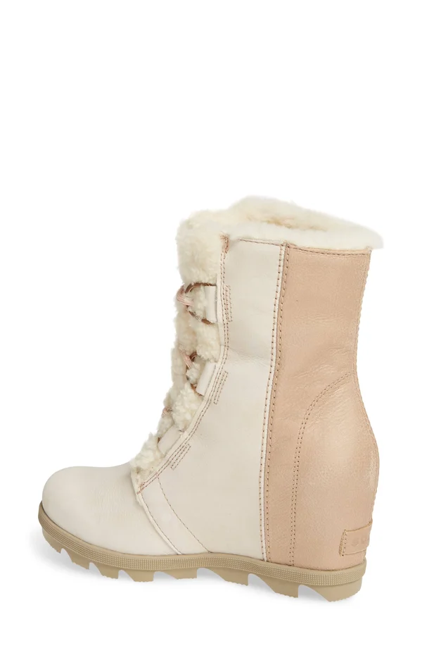 Sorel Women's Joan of Arctic Wedge II Lux Size 9.5 - Natural