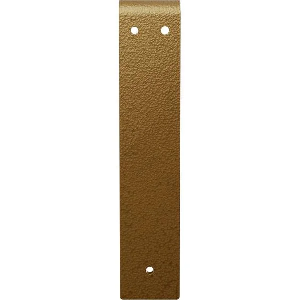 Ekena Millwork 2x22W x 10x22D x 10x22H Bulwark Steel BRACKET, Hammered Gold