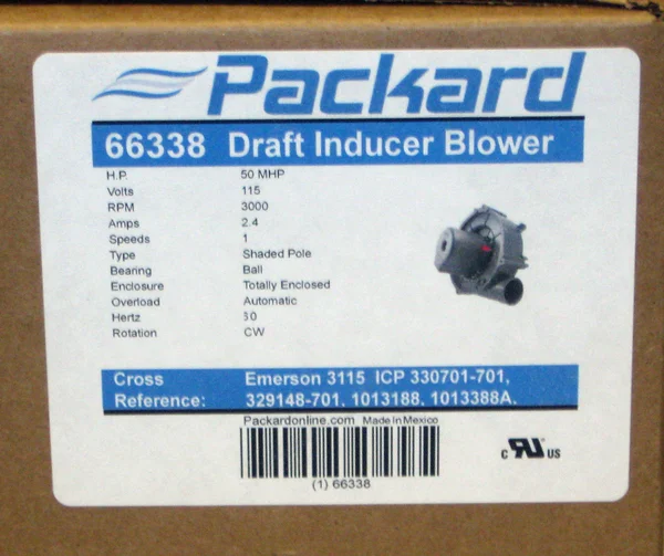 Packard 66338 Draft Inducer Blower