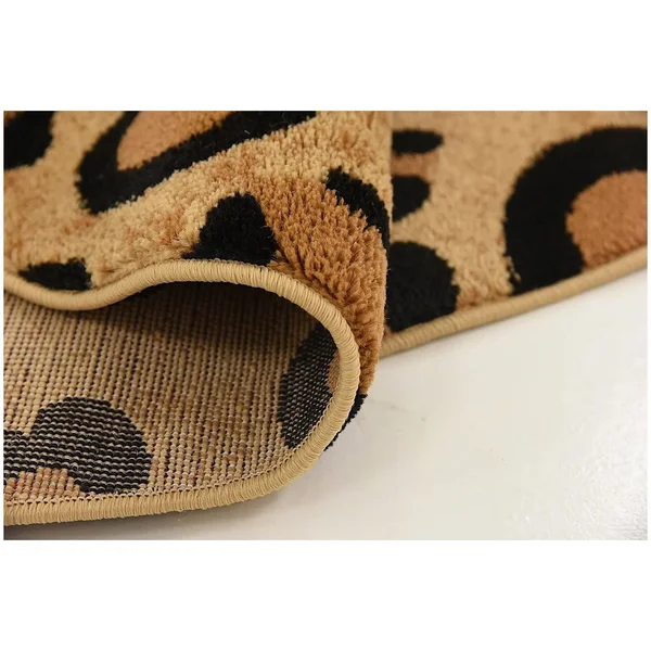 Rugpal Wild Animal inspirations Area Rug Collection 9&x12& in Leopard Color