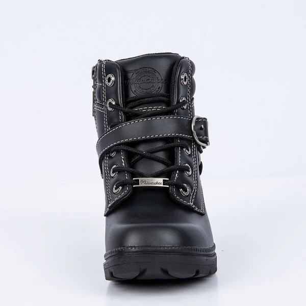 Milwaukee Boots, Paragon, Women, Black, 10