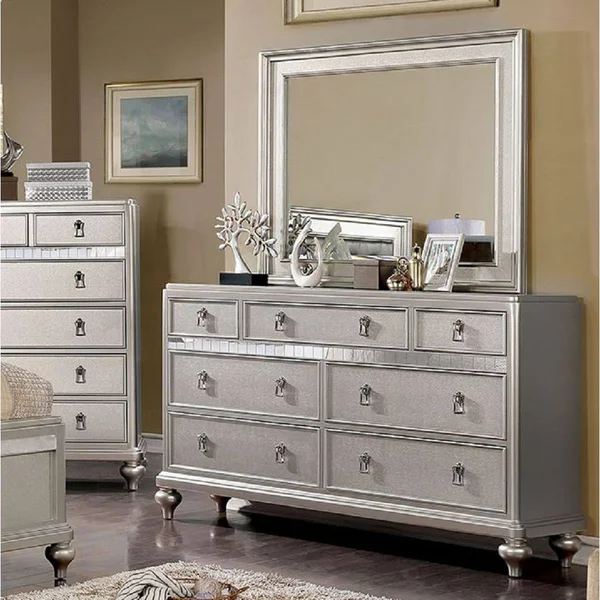 Furniture of America Ariston Silver Mirror