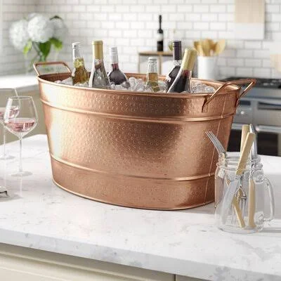 Patchogue Copper Beverage Tub August Grove