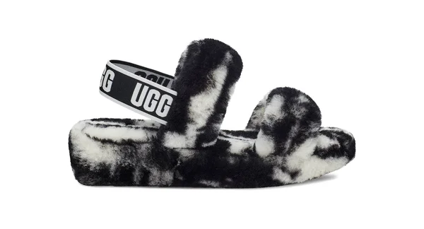 Ugg Women's Oh Yeah Marble Slipper - Black, 11