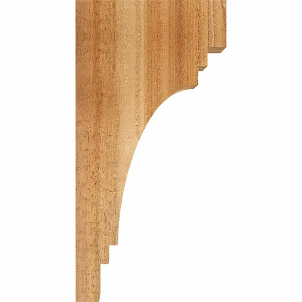 6x22W x 10x22D x 18x22H Pescadero Rough Sawn Corbel, Western Red Cedar