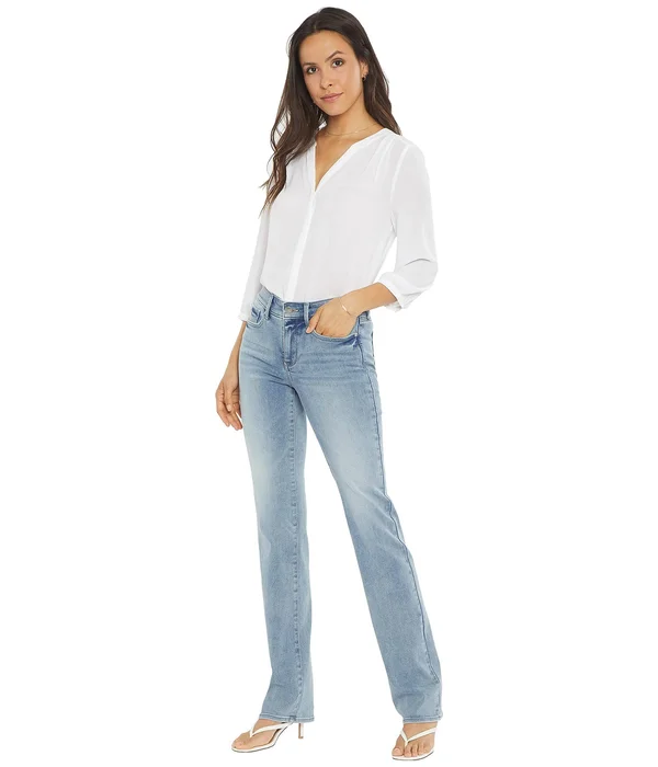 Nydj Marilyn Straight Jeans in Seashore