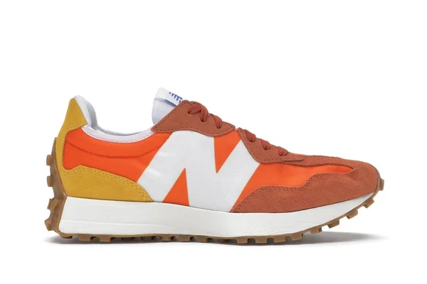 New Balance Mens 327 - Shoes Varsity Orange/Aspen Size 10.5