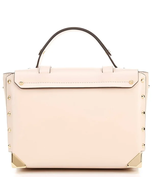 Michael Kors Manhattan Medium Leather Satchel Pink One Size