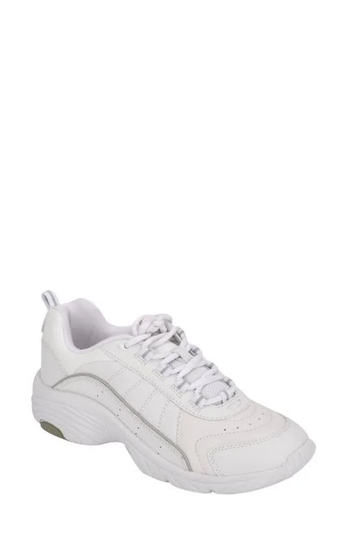 Easy Spirit Punter Sneaker - Size 7.5 in White Leather at Nordstrom