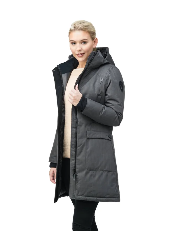 Nobis Merideth Parka - Women's -Crosshatch Steel Grey-X-Small