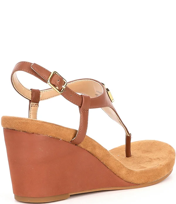 Lauren Ralph Lauren Jeannie Wedge Sandals - Black