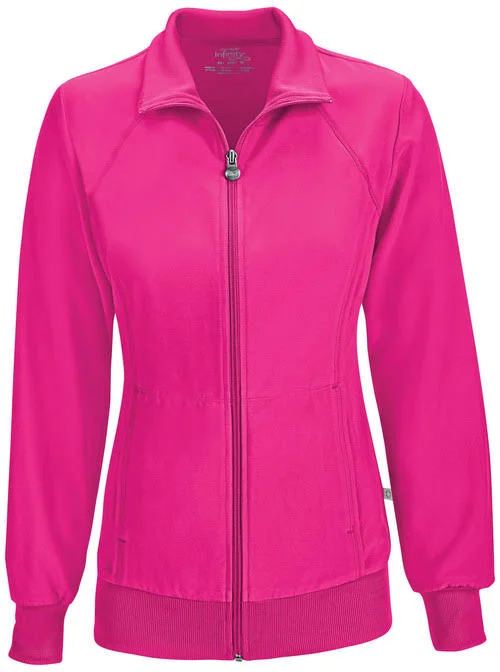 Cherokee Women's Infinity Zip Front Warm-Up Jacket - Olive