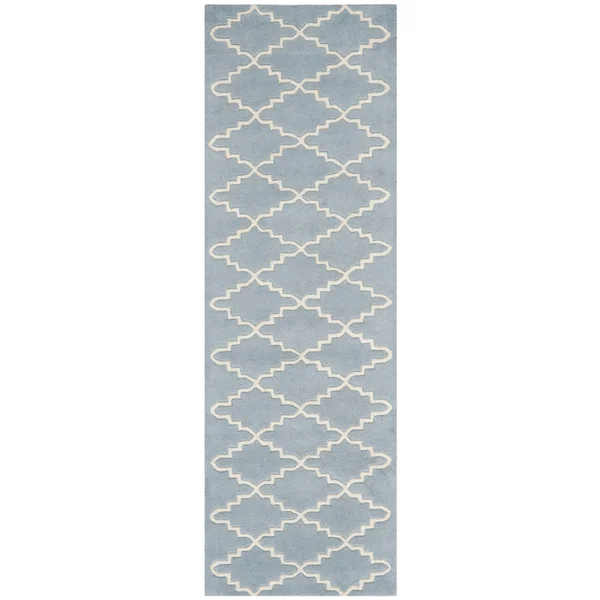 Safavieh 6& x 9& Chatham CHT721B Blue, Ivory Rug