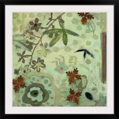 &Floral Fantasies III& Aleah Koury Painting Print Great Big Canvas Format: Black Frame, Size: 28x22 H x 28x22 W x 1x22 D