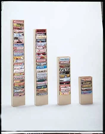 Durham 11 Pocket Vertical Literature Rack - Black, 402-08