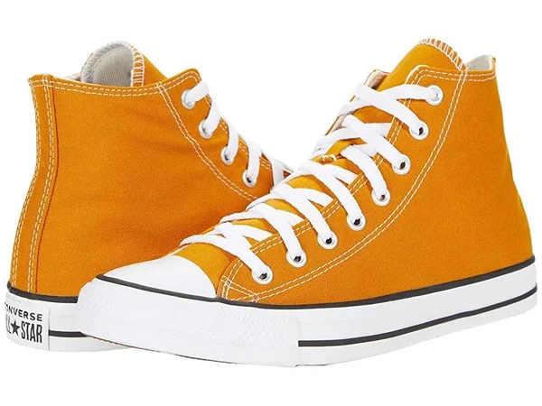 Women's Converse Chuck Taylor All Star High-Top Sneaker - Saffron Yellow - Size Womens 11 - Mens 9