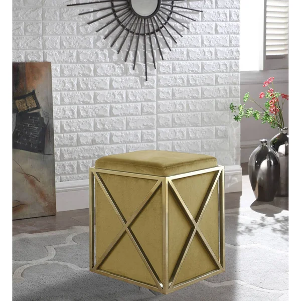 Chic Home Vana Ottoman - Cognac