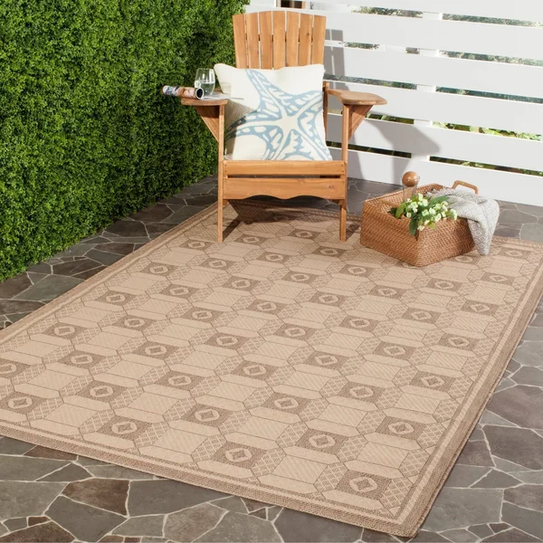 Safavieh Martha Stewart MSR4254 4&0x22 x 5&7x22 Creme - Brown Area Rug
