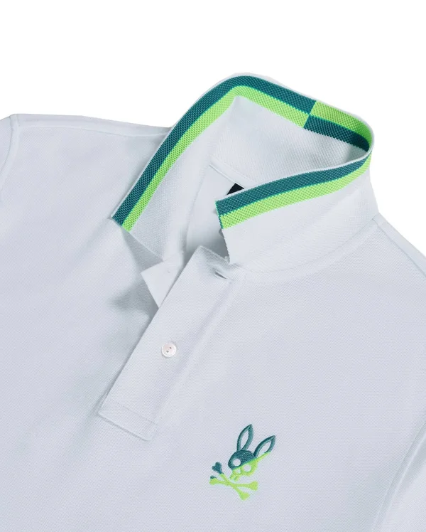 Psycho Bunny Men's Surrey Polo Shirt White 3XS