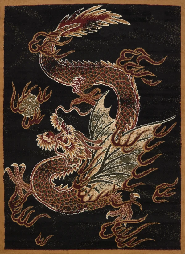 United Weavers Legends Dragon Luck Multi Area Rug 5&3x22 x 7&2x22