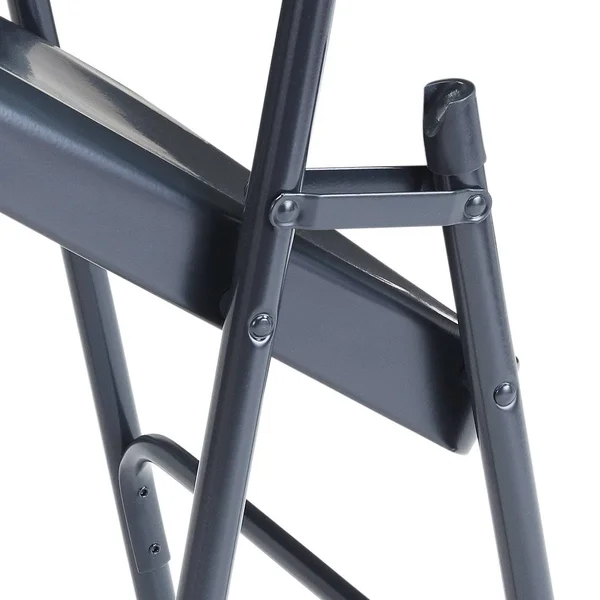 Set of 4 Premium All Steel Folding Chairs Blue - Hampton Collection