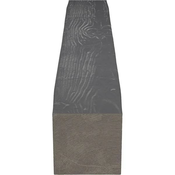 Ekena Millwork MANUSD06X06X36AC 6x22H x 6x22D x 36x22W Sandblasted Faux Wood Fireplace Mantel, Aged Cedar