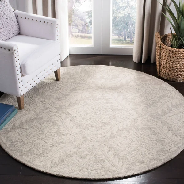 Safavieh Micro-Loop 513 Area Rug, Silver, 9& x 12& Rectangle