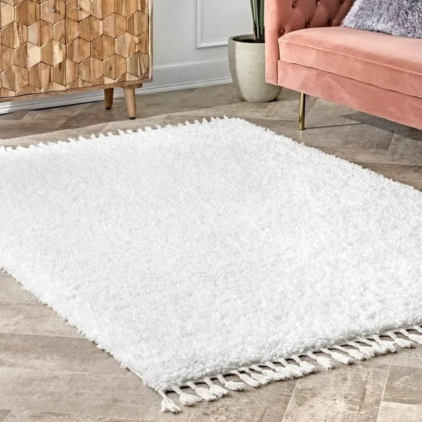 nuLOOM Neva Plush Shag Area Rug, 10& x 14&, Pink