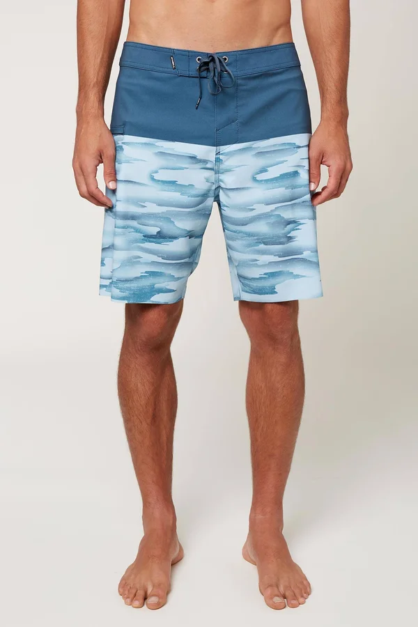 O&Neill Hyperfreak Nomad 19x22 Boardshorts Men's Light Blue, 34