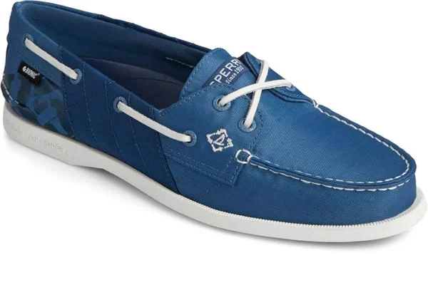 Sperry Top-Sider Women's Authentic Original 2-Eye Bionic Boat Shoe, Size: 9.5, Navy Plastic
