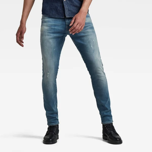 G-Star Raw Men Revend Skinny Jeans Medium Blue Size 28-30