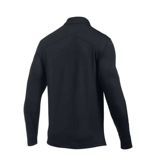Under Armour Men's Black Tac Performance Long Sleeve Polo