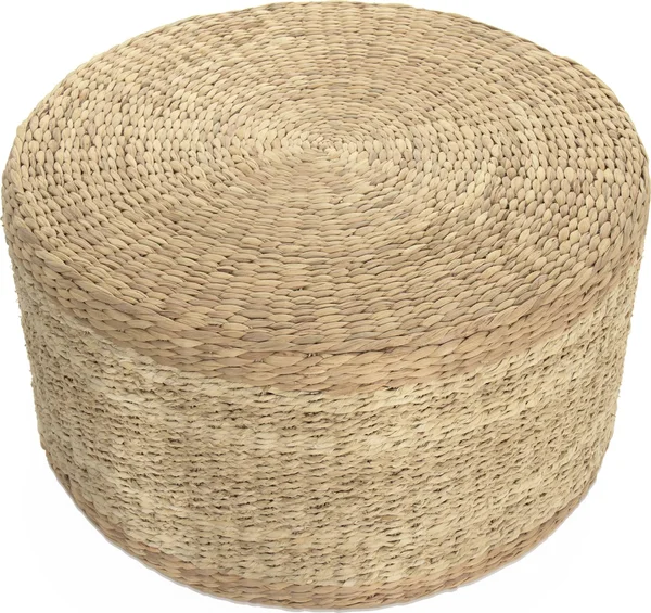 Zentique ZENGN-DNP2 29.75 x 16 x 29.75 in. Woven Ottoman Brown