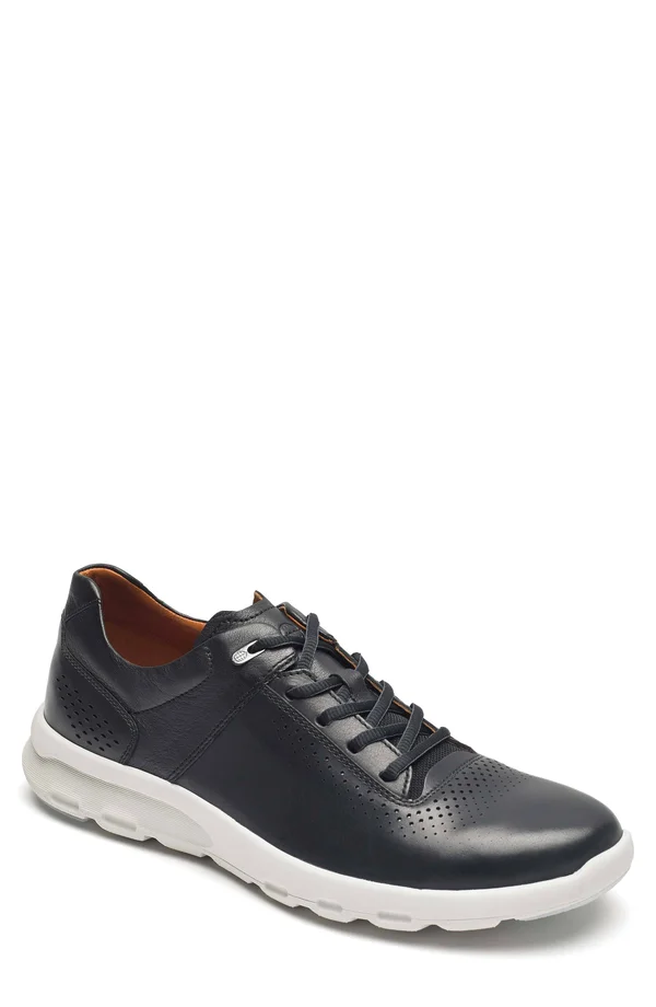 Rockport Let&s Walk Plain Toe - Men's, Black Leather, Size: 9.5