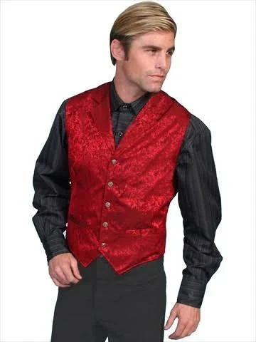 NewGroove Mens Wah Maker Twin City Vest - Red - Large, Men's