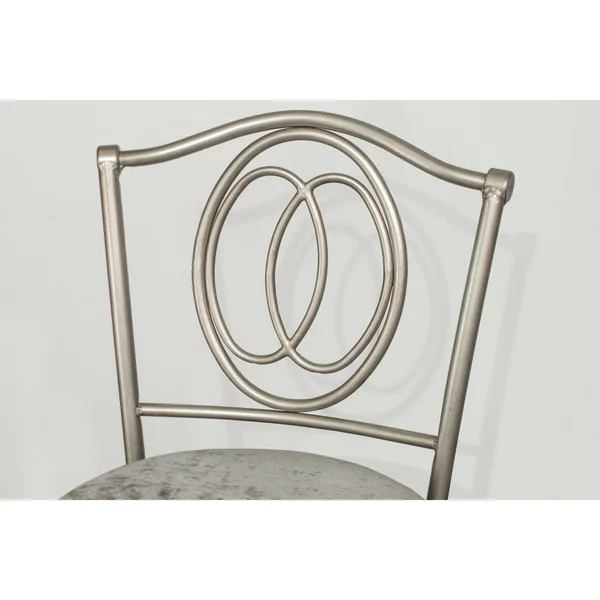 Hillsdale Furniture Emerson Vanity Stool Pewter
