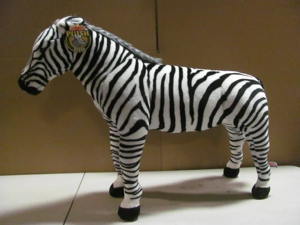 Melissa & Doug - Zebra Giant Stuffed Animal - black - white