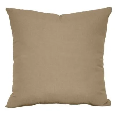 Sunbrella Indoor/Outdoor Throw Pillow Arsuite Size: 24x22H x 24x22W, Color: Spectrum Mushroom