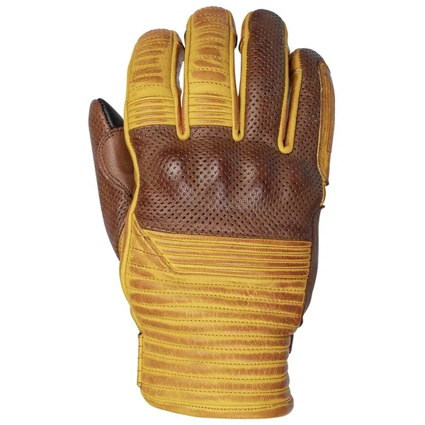 Cortech Bully Leather Gloves - Gold/Brown - Large