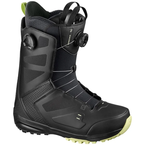 Salomon Dialogue Dual Boa Wide Snowboard Boots 2020-2021, Black, 10