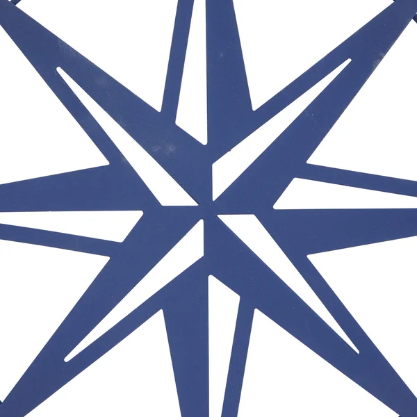 Blue Iron Contemporary Wall Decor - 48 x 1 x 26