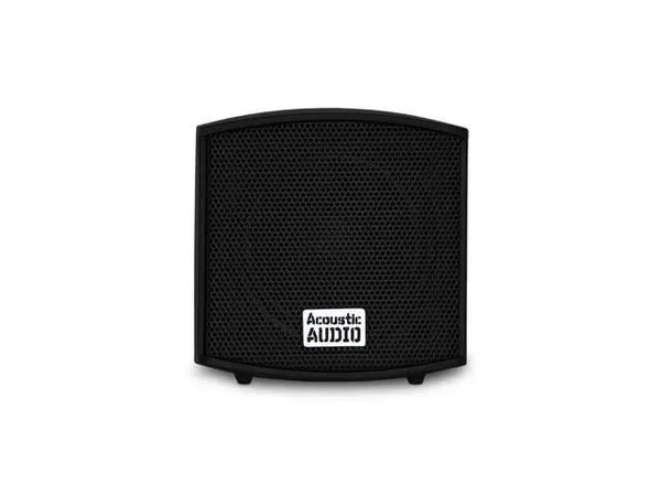 Acoustic Audio Aa321b Bluetooth Indoor Mountable Powered Black 4 Speaker Pack